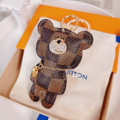 Bear LV Keychain Bag Charm Decoration Accessory