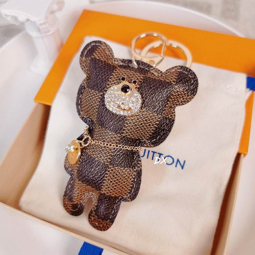 Bear LV Keychain Bag Charm Decoration Accessory