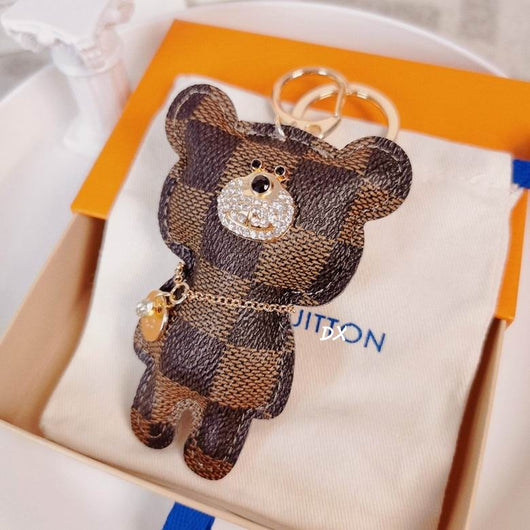 Bear LV Keychain Bag Charm Decoration Accessory