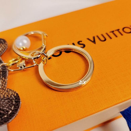 Bear LV Keychain Bag Charm Decoration Accessory
