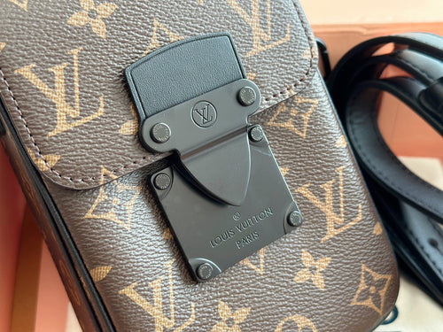 Fashion Crossbody Utility Phone Bag Black Hardware