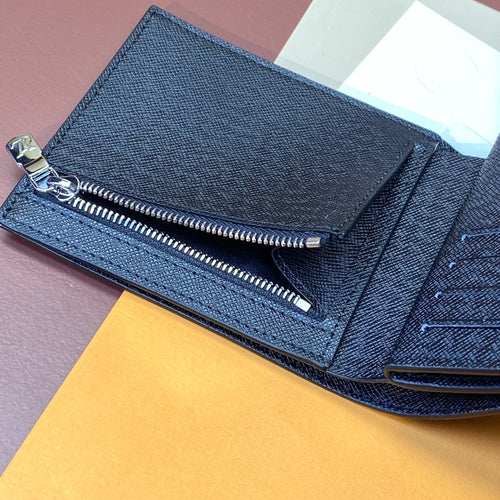 LV Black Monogram Wallet Tri-fold