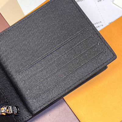 LV Black Monogram Wallet Tri-fold