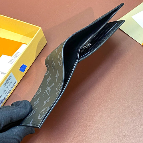 LV Black Monogram Wallet Tri-fold