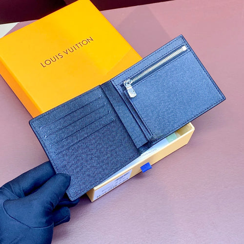 LV Black Monogram Wallet Tri-fold