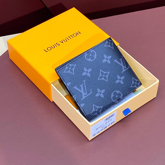 LV Black Monogram Wallet Tri-fold