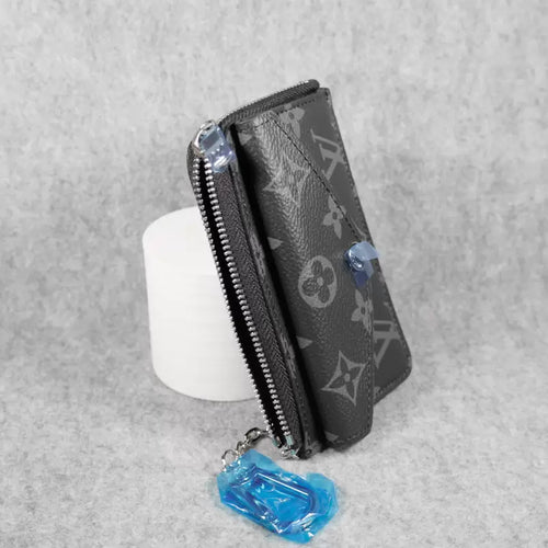Louis Vuitton Card Case Black Monogram Mini Wallet