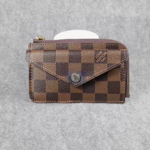 Louis Vuitton Card Wallet Carabiner Brown Checkered