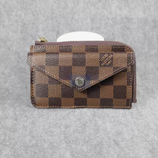 Louis Vuitton Card Wallet Carabiner Brown Checkered