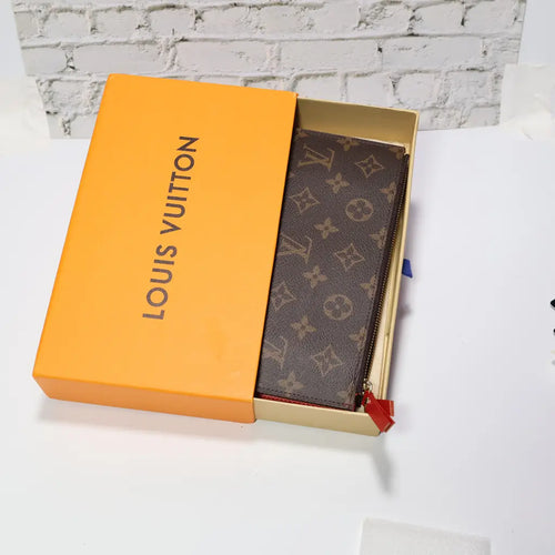 Classic Monogram Canvas Wallet Red Lining