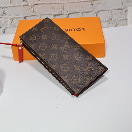 Classic Monogram Canvas Wallet Red Lining