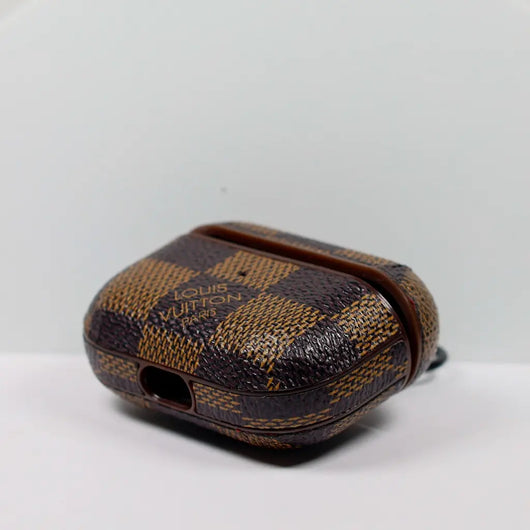 Designer AirPods 2-3-Pro Case Brown Checkered