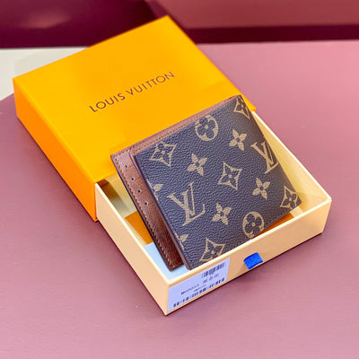 Brown Monogram LV Wallet Trifold Style