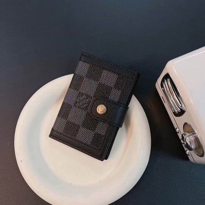 LV Card Holder Wallet Button Closure
