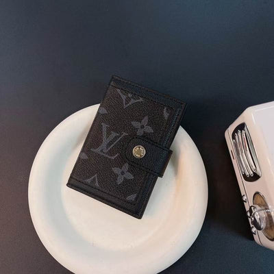 LV Card Holder Wallet Button Closure