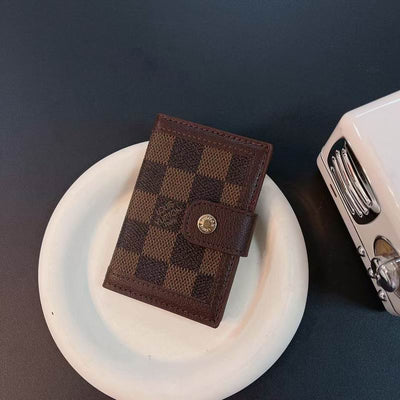 LV Card Holder Wallet Button Closure