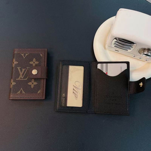 LV Card Holder Wallet Button Closure