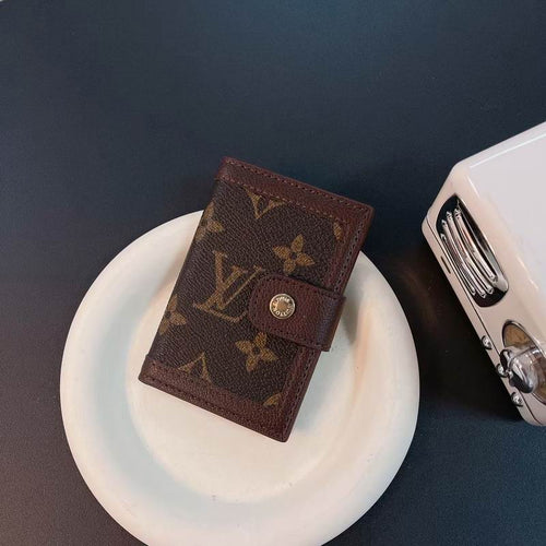 LV Card Holder Wallet Button Closure