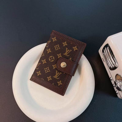 LV Card Holder Wallet Button Closure