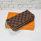 LV Brown Checkered Double Wallet