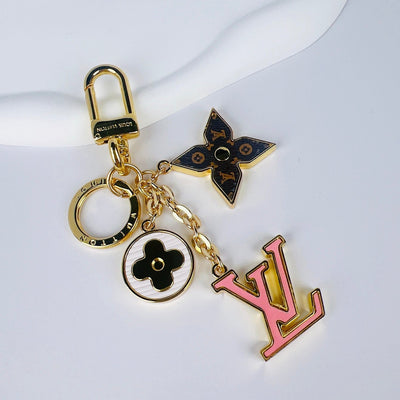 Monogram Ornament LV Keychain Bag Charm