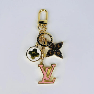 Monogram Ornament LV Keychain Bag Charm