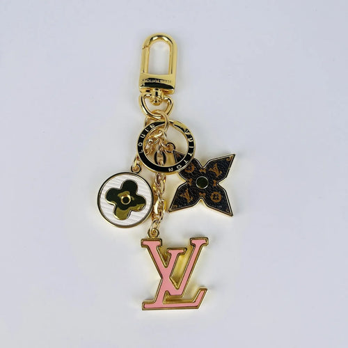 Monogram Ornament LV Keychain Bag Charm