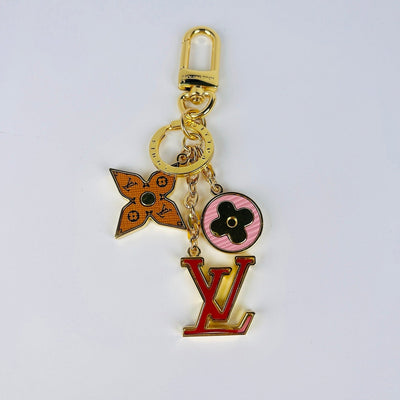 Monogram Ornament LV Keychain Bag Charm