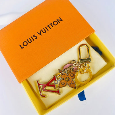 Monogram Ornament LV Keychain Bag Charm