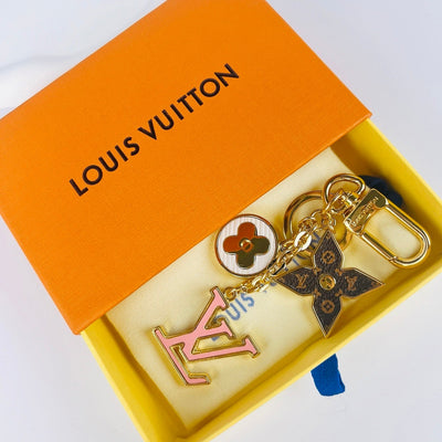 Monogram Ornament LV Keychain Bag Charm