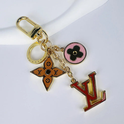 Monogram Ornament LV Keychain Bag Charm